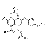 CAS#: 38229-72-0， 4-Methoxyphenyl 2-Acetamido-3,4,6-Tri-O-Acetyl-2-Deoxy-beta-D-Glucopyranoside