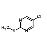 结构式 CAS# 38275-42-2, 5-氯-2-(甲硫基)嘧啶