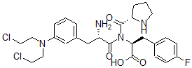 CAS#: 38305-84-9， (2S)-2-[[(2S)-2-Amino-3-[3-[Bis(2-Chloroethyl)Amino]Phenyl]Propanoyl]-[(2S)-Pyrrolidine-2-Carbonyl]Amino]-3-(4-Fluorophenyl)Propanoic Acid