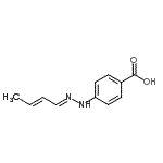 CAS#: 385405-70-9， 4-{(2E)-2-[(2E)-2-Buten-1-Ylidene]Hydrazino}Benzoic Acid
