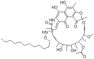 CAS#: 38546-31-5， 3-Formylrifamycin SV O-dodecyloxime