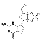 CAS#: 38557-85-6， 2-Amino-9-[(2S,3aR,4R,6R,6aR)-2-Hydroxy-6-(Hydroxymethyl)-2-Sulfidotetrahydrofuro[3,4-d][1,3,2]Dioxaphosphol-4-Yl]-3,9-Dihydro-6H-Purin-6-One