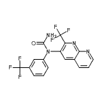 CAS#: 388565-53-5， 1-[2-(Trifluoromethyl)-1,8-Naphthyridin-3-Yl]-1-[3-(Trifluoromethyl)Phenyl]Urea