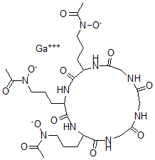 CAS#: 39000-29-8， Gallium N-[3-[5,17-Bis[3-(Acetyl-Oxidoamino)Propyl]-3,6,9,12,15,18-Hexaoxo-1,4,7,10,13,16-Hexazacyclooctadec-2-Yl]Propyl]-N-Oxidoacetamide