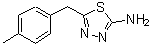 结构式 CAS# 39181-45-8, 5-(4-甲基苄基)-1,3,4-噻二唑-2-胺
