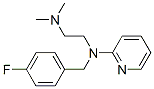 CAS 登录号：396-59-8， N-[(4-氟苯基)甲基]-N',N'-二甲基-N-吡啶-2-基乙烷-1,2-二胺