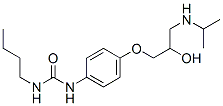 CAS 登录号：39617-74-8， N-丁基-N'-[4-[2-羟基-3-(1-甲基乙基氨基)丙氧基]苯基]脲