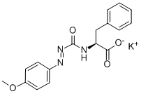 CAS#: 396717-86-5， N-[[(4-Methoxyphenyl)Azo]Carbonyl]-L-Phenylalanine Monopotassium Salt