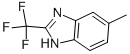 结构式 CAS# 399-77-9, 6-甲基-2-(三氟甲基)-1H-苯并咪唑