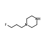 结构式 CAS# 399580-57-5, 1-(3-氟丙基)哌嗪