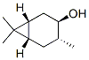 CAS#: 4017-88-3， [1R-(1alpha,3alpha,4beta,6alpha)]-4,7,7-Trimethylbicyclo[4.1.0]Heptan-3-Ol