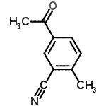 CAS 登录号：40180-77-6， 5-乙酰基-2-甲基苯甲腈