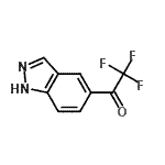 结构式 CAS# 403660-48-0, 2,2,2-三氟-1-(1H-吲唑-5-基)乙酮