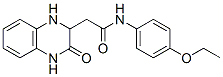 CAS 登录号：40375-94-8， N-(4-乙氧基-苯基)-2-(3-氧代-1,2,3,4-四氢-喹喔啉-2-基)-乙酰胺