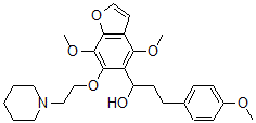 CAS#: 40680-70-4， 4,7-Dimethoxy-alpha-[2-(4-Methoxyphenyl)Ethyl]-6-[2-(1-Piperidinyl)Ethoxy]-5-Benzofuranmethanol
