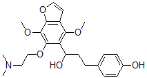 CAS#: 40680-85-1， 4,7-Dimethoxy-6-[2-(Dimethylamino)Ethoxy]-alpha-[2-(4-Hydroxyphenyl)Ethyl]-5-Benzofuranmethanol