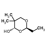 CAS 登录号：406956-06-7， (2R,4S)-2-乙基-5,5-二甲基-1,3-二恶烷-4-醇