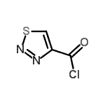 结构式 CAS# 4100-17-8, 1,2,3-噻二唑-4-甲酰氯
