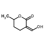 CAS 登录号：412016-67-2， (3Z)-3-(羟基亚甲基)-6-甲基四氢-2H-吡喃-2-酮