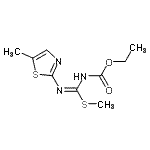 CAS#: 41228-19-7， Ethyl {(Z)-(Methylsulfanyl)[(5-Methyl-1,3-Thiazol-2-Yl)Amino]Methylene}Carbamate