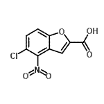 CAS#: 412336-57-3， 5-Chloro-4-Nitro-1-Benzofuran-2-Carboxylic Acid
