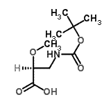 CAS#: 412352-66-0， (2S)-2-Methoxy-3-({[(2-Methyl-2-Propanyl)Oxy]Carbonyl}Amino)Propanoic Acid