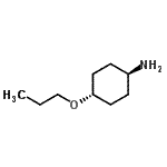 结构式 CAS# 412356-51-5, 反式-4-丙氧基环己胺