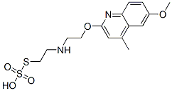 CAS 登录号：41287-27-8， 硫代硫酸氢 S-[2-[[2-[(6-甲氧基-4-甲基-2-喹啉基)氧基]乙基]氨基]乙基]酯