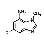 CAS 登录号：41687-14-3， 5-氯-1-甲基-1H-苯并咪唑-7-胺