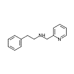 结构式 CAS# 418776-49-5, 2-苯基-N-(2-吡啶基甲基)乙胺