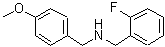 结构式 CAS# 418788-17-7, 1-(2-氟苯基)-N-(4-甲氧基苄基)甲胺