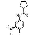 CAS 登录号：424811-75-6， N-(4-氟-3-硝基苯基)环戊烷甲酰胺
