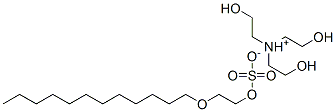 CAS 登录号:42608-87-7, 2-(十二烷氧基)乙基硫酸酯三(2-羟基乙基)铵盐