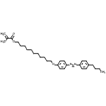 结构式 CAS# 428515-74-6, 11-{4-[(4-丁基苯基)偶氮]苯氧基}十一烷基甲基丙烯酸酯