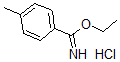 CAS#: 43002-64-8， 4-Methyl-Benzenecarboximidicacid Ethyl Ester Hydrochloride (1:1)
