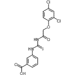 CAS 登录号：433690-46-1， 3-({[(2,4-二氯苯氧基)乙酰基]硫代氨基甲酰}氨基)苯甲酸