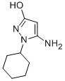 结构式 CAS# 436088-86-7, 5-氨基-1-环己基-1H-吡唑-3-醇