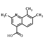 CAS#: 436096-46-7， 2,7,8-Trimethyl-4-Quinolinecarboxylic Acid