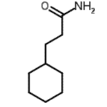 结构式 CAS# 4361-29-9, 3-环己基丙酰胺