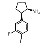 CAS 登录号：436847-96-0， (1R,2R)-2-(3,4-二氟苯基)环戊烷胺