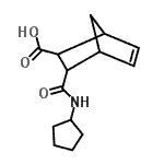 CAS 登录号：436855-47-9， 3-(环戊基氨基甲酰)双环[2.2.1]庚-5-烯-2-羧酸