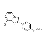 CAS#: 437384-17-3， 7-Chloro-2-(4-Methoxyphenyl)Pyrazolo[1,5-a]Pyridine