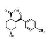 CAS 登录号：441015-89-0， (1R,2S,4S)-4-羟基-2-(4-甲基苯甲酰)环己烷羧酸