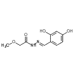 CAS 登录号：444049-30-3， N'-[(E)-(2,4-二羟基苯基)亚甲基]-2-甲氧基乙酰肼
