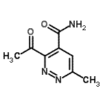 CAS 登录号：445458-19-5， 3-乙酰基-6-甲基-4-哒嗪甲酰胺