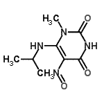 CAS 登录号：445481-71-0， 6-(异丙基氨基)-1-甲基-5-亚硝基-2,4(1H,3H)-嘧啶二酮