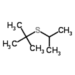 结构式 CAS# 44657-76-3, 2-(异丙基硫基)-2-甲基丙烷