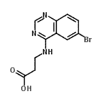 CAS#: 446829-14-7， N-(6-Bromo-4-Quinazolinyl)-beta-Alanine