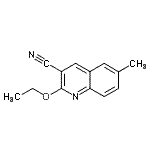CAS 登录号：459845-32-0， 2-乙氧基-6-甲基-3-喹啉甲腈