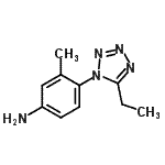 CAS 登录号：460044-13-7， 4-(5-乙基-1H-四唑-1-基)-3-甲基苯胺